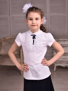 Блузка для девочки короткий рукав